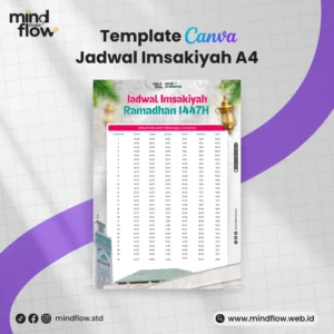 Template Canva Poster Jadwal Imsakiayah A4 #2